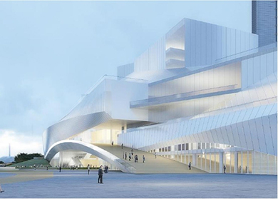 廣東美術館、廣東非物質文化遺產展示中心、廣東文學館“三館合一”（